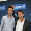 Maxime Switek et Thomas Sotto - Conférence de rentrée de Europe 1 à Paris. Le 3 septembre 2014