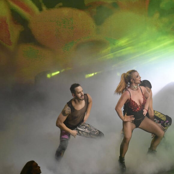 Britney Spears en concert à la Tower Headland à Blackpool au Royaume-Uni, le 1er septembre 2018.