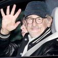 Exclusif - Steven Spielberg quitte le restaurant "Nobu" à Malibu avec sa famille, le 20 octobre 2019.