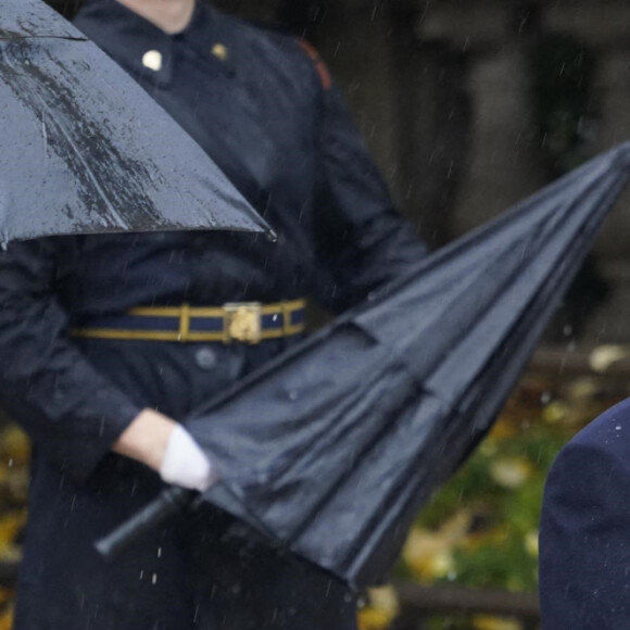 Donald Trump lors de la journée de commémoration "National Veterans Day Observance" au cimetière national de Arlington. Le 11 novembre 2020