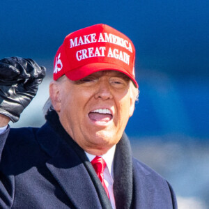 Le président candidat Donald Trump lors d'un meeting à Hickory le 1er novembre 2020.