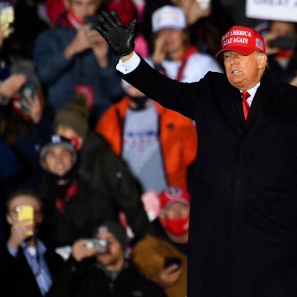 Le président Donald Trump lors d'un meeting à Grand Rapids le 3 novembre 2020.