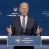 Joe Biden, 46ème président élu des Etats-Unis, fait un discours sur " l'Affordable Care Act" au Queen Theatre à Wilmington, le 10 novembre 2020.