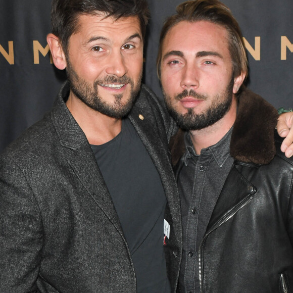 Christophe Beaugrand et son mari Ghislain Gerin - Générale du nouveau spectacle "Muriel Robin et Pof !" au Palais des Sports à Paris le 3 octobre 2019. © Coadic Guirec/Bestimage