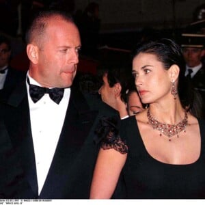 Demi Moore et Bruce Willis au Festival de Cannes en 1997 pour la projection du "Cinquième élément".