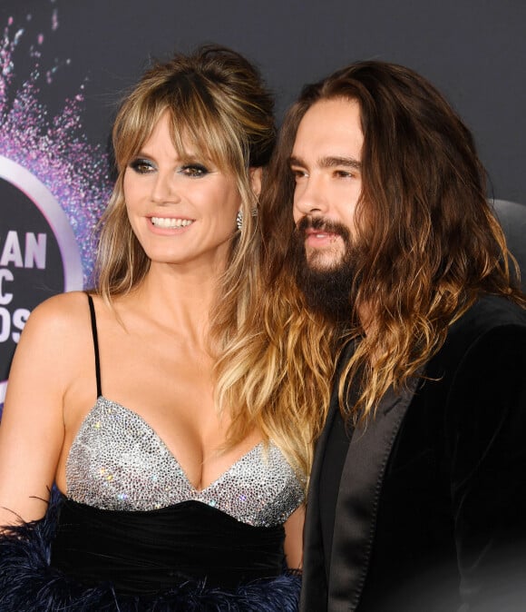 Heidi Klum et son mari Tom Kaulitz - People à la 47ème soirée annuelle des American Music Awards au théâtre Microsoft à Los Angeles. 