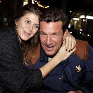 Exclusif - Benjamin Castaldi avec sa femme Aurore Aleman - Sortie livre de Valérie Bénaïm à la librairie Eyrolles à Paris © Cédric Perrin /Bestimage