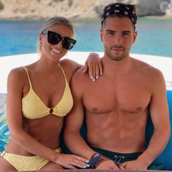 Luca Zidane et sa petite amie Marina en août 2020.
