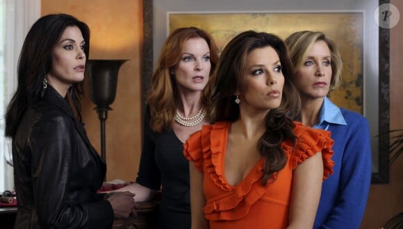 Marcia Cross, Felicity Huffman, Eva Longoria et Teri Hatcher dans la série "Desperate Housewives".