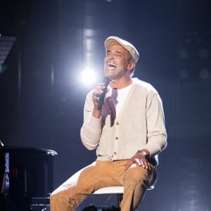 Exclusif - Yannick Noah - Concert "Unis pour le Liban" à l'Olympia à Paris. Le 1er octobre 2020 Parrainé par le célèbre trompettiste I.Maalouf, ce grand concert caritatif a été retransmis depuis l'Olympia sur France 2. De nombreux artistes ont répondu présents pour cet événement hors norme, qui vise à récolter des fonds pour venir en aide au peuple libanais, touché par l'explosion du port de Beyrouth le 4 août dernier. L'intégralité des dons récoltés seront versés à La Croix Rouge libanaise. © Da Silva-Moreau / Bestimage 