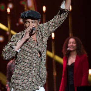 Exclusif - No Web - Yannick Noah - Enregistrement de l'émission "Rendez vous avec Julien Clerc" au Théâtre du Châtelet à Paris, qui sera diffusée le 29 novembre sur France 3. Le 24 octobre 2019. A travers un rendez-vous unique en son genre sur la scène du Théâtre du Châtelet, Julien Clerc a invité des artistes proches de lui à réinterpréter en duo ses plus grands hymnes. En 50 ans de carrière, Julien Clerc a marqué toutes les époques en offrant à son public des chansons iconiques. A l'occasion de cette soirée d'exception, un vibrant hommage sera rendu à Julien Clerc par tous ces artistes. Émaillé de témoignages et d'archives, "Rendez-vous avec Julien Clerc" offrira aux spectateurs l'occasion de se remémorer quelques bons souvenirs de toutes ces époques traversées. © Cyril Moreau / Bestimage 