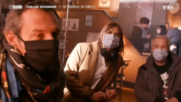 Jean-Luc Reichmann et sa femme Nathalie ensemble sur le tournage de la série "Léo Matteï" - TF1, 50'Inside