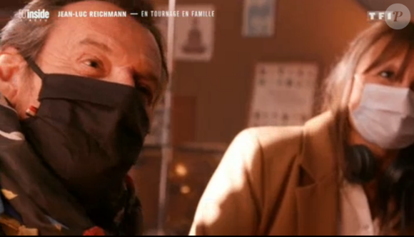 Jean-Luc Reichmann et sa femme Nathalie ensemble sur le tournage de la série "Léo Matteï" - TF1, 50'Inside