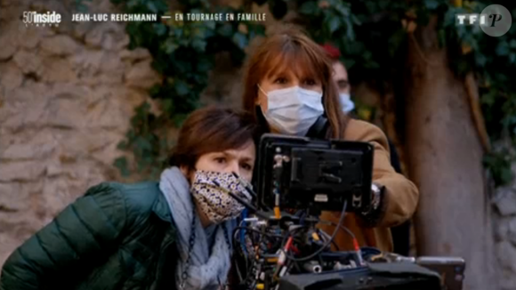 Jean-Luc Reichmann et sa femme Nathalie ensemble sur le tournage de la série "Léo Matteï" - TF1, 50'Inside