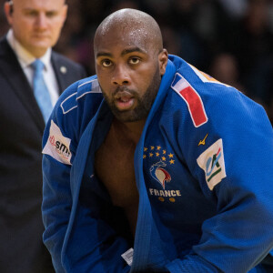 Teddy Riner subit sa première défaite depuis 154 combats contre le japonais Kageura Kokoro lors du Paris Grand Slam Judo 2020 à l'Accord Hotels Arena à Paris, France. © Jeremy Melloul/Bestimage 