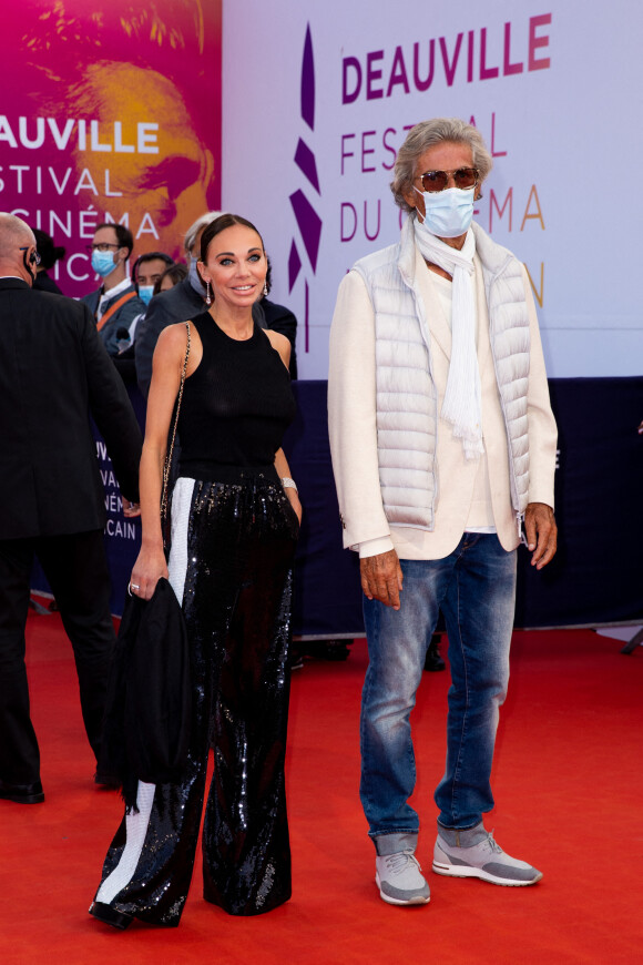 Dominique Desseigne et sa compagne Alexandra Cardinale à la première de "ADN" lors du 46ème Festival du Cinéma Américain de Deauville, le 11 septembre 2020. © Olivier Borde/Bestimage