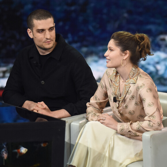 Louis Garrel et sa femme Laetitia Casta - Emission "Che Tempo Che Fa" à Milan en Italie le 7 avril 2019. 