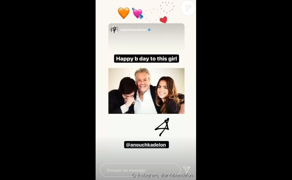 Alain Fabien Delon A Souhaite Un Joyeux Anniversaire A Sa Soeur Anouckha Sur Instagram Le 25 Novembre Elle A Eu 30 Ans Purepeople