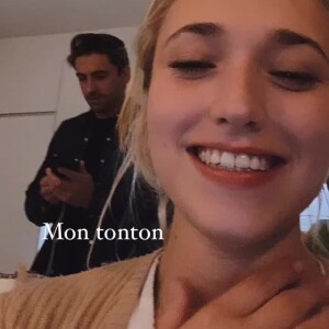 Chloé Jouannet et son "tonton" Thomas Sabatier, compagnon d'Audrey Lamy, sur Instagram le 26 novembre 2020.