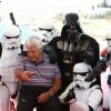 David Prowse, robots et Dark Vador "Star Wars" - Photocall du film "I am your father" lors du 48ème Festival de Film Fantastique de Sitges à Sitges, le 12 octobre 2015.