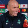 Zinedine Zidane, entraineur du Real Madrid, lors d'une conférence de presse à Madrid le 25 février 2020. © Irina R. H/AFP7 via ZUMA Wire / Bestimage 
