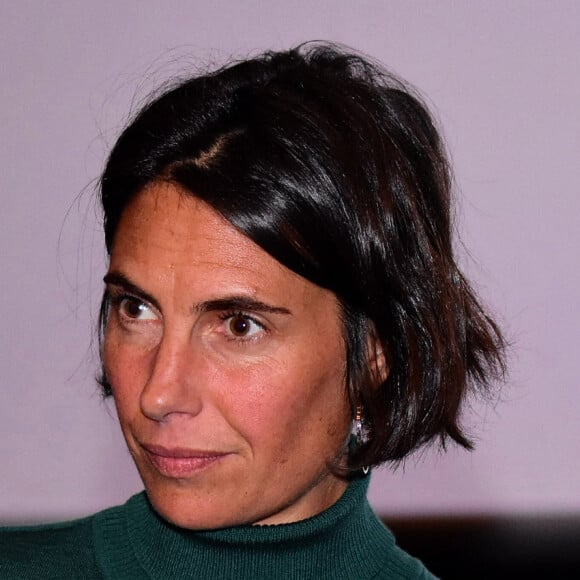 Alessandra Sublet prend la parole autour de la table ronde 'Elles ont osé' pendant le festival 'Lyon Gagne Avec Ses Femmes' dont elle est la marraine, le 14 novembre 2019. © Romain Ducelin / Bestimage