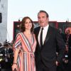 Jean Dujardin et sa femme Nathalie Péchalat - Red carpet pour le film "J'accuse!" lors du 76ème festival du film de venise, la Mostra le 30 Août 2019. 