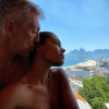 Vincent Cassel et Tina Kunakey à Rio de Janeiro. Octobre 2020.