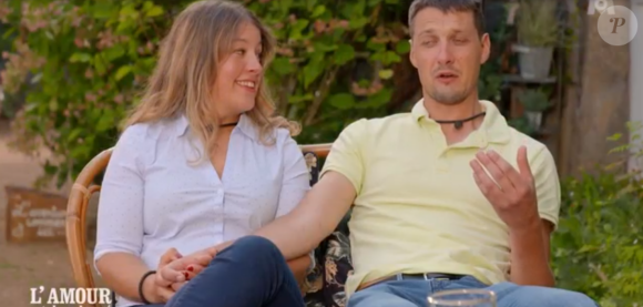 Laura et Benoît lors du bilan de "L'amour est dans le pré 2020" - 7 décembre 2020, M6