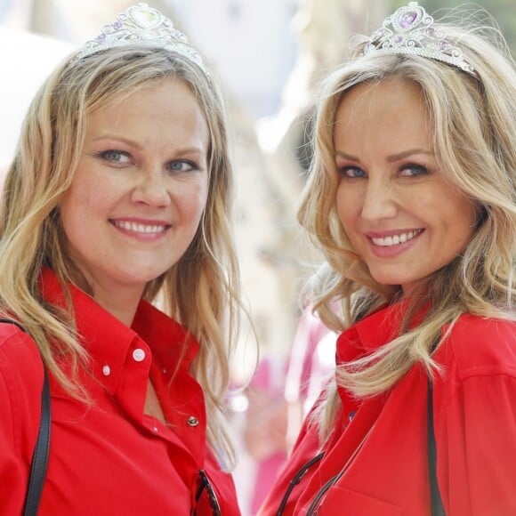 Adriana Karembeu et sa soeur Natalia Sklenarikova - Arrivée du 15ème Rallye des Princesses à Saint-Tropez le 5 juin 2014.