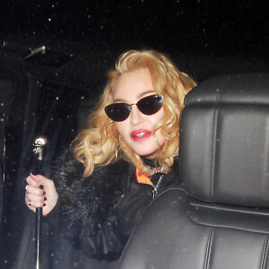 Madonna - Madonna s'est rendue au club Chiltern Firehouse après sa performance au Palladium à Londres le 17 février 2020. Elle est arrivée à 1h30 et est sortie à 4 heures du matin.