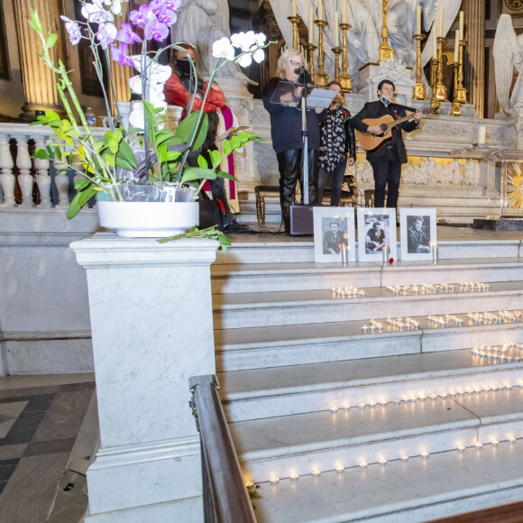 Exclusif - Messe pour le 3ème anniversaire de la disparition de Johnny Hallyday à La Madeleine - Paris le 09/12/2020 - © Jack Tribeca / Bestimage