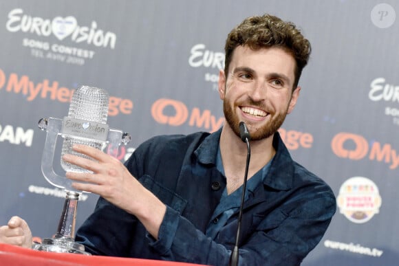 Eurovision 2019 : Victoire du favori venu des Pays-Bas Duncan Laurence, le 18 mai 2019 © Persona Stars via Zuma/Bestimage 