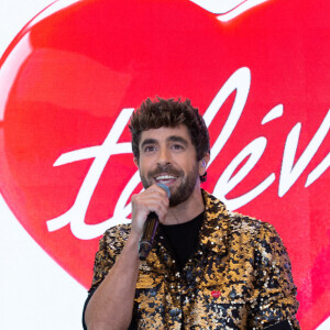 le chanteur espagnol Agustin Galiana ( parrain du Télévie 2020 ) lors de la 32ème édition du Télévie, l'opération de récolte de dons de RTL Belgium au profit du Fonds de la recherche scientifique (FNRS) pour aider la lutte contre la leucémie et le cancer.