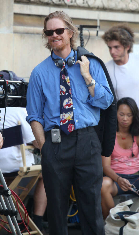 Eric Stoltz dans la peau du réalisateur pour un épisode de la série "Glee" à New York en 2012.