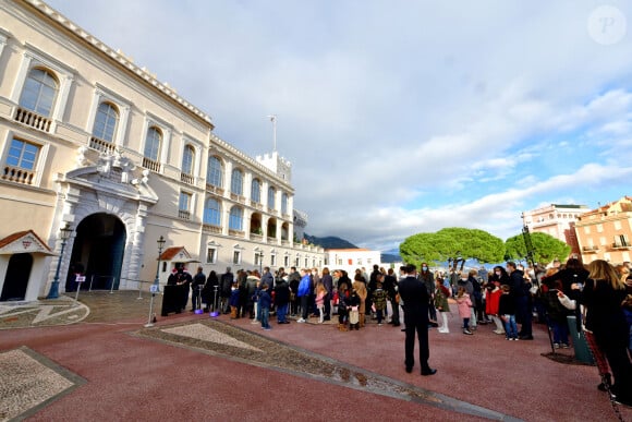 Le traditionnel Arbre de Noël du Palais Princier à Monaco en mode COVID-19, le 16 décembre 2020. © Bruno Bebert / Pool Monaco / Bestimage