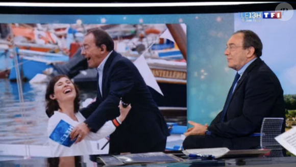 Jean-Pierre Pernaut surpris par des photos dossier lors de son dernier JT sur TF1.