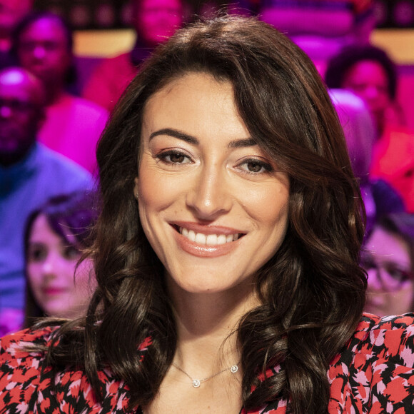 Exclusif - Rachel Legrain-Trapani enceinte - Enregistrement de l'émission "TPMP People" sur C8 présentée par M. Delormeau à Paris, le 14 février 2020. © Jack Tribeca/Bestimage