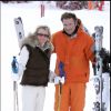 Archive - Sophie Davant et Pierre Sled en vacances au ski. © Guillaume Gaffiot/Bestimage