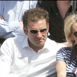 Pierre Sled et Sophie Davant à Roland Garros en 2006.