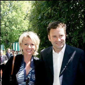 Sophie Davant et Pierre Sled à Roland Garros en 2006.