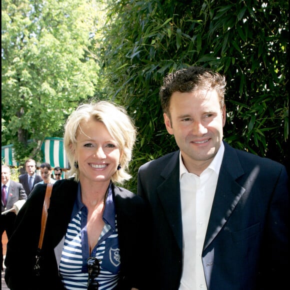 Sophie Davant et Pierre Sled à Roland Garros en 2006.