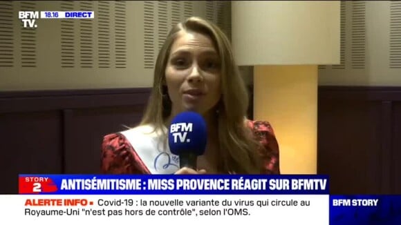 April Benayoum (Miss Provence et première dauphine de Miss France 2021" porte plainte après les attaques antisémites dont elle a fait l'objet