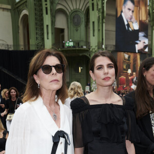 La princesse Caroline de Hanovre et sa fille Charlotte Casiraghi-Rassam - Soirée hommage à Karl Lagerfeld "Karl for ever" dans la nef du Grand Palais à Paris. Le 20 juin 2019