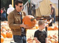 David Boreanaz, sa femme et leur adorable gamin... à la recherche d'une citrouille géante !