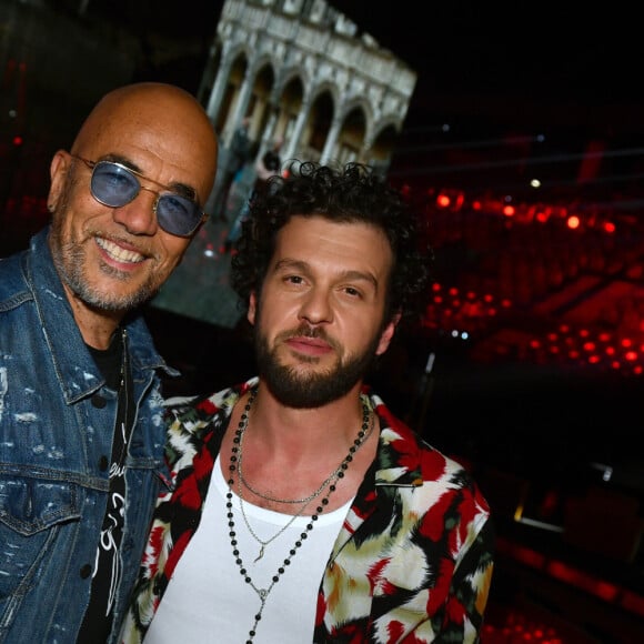 Exclusif - Pascal Obispo et Claudio Capeo - Direct de l'émission "Tous ensemble pour la musique" pour la Fête de la musique 2020 à l'AccorHotels Arena à Paris le 19 juin 2020. © Cyril Moreau / Veeren Ramsamy / Bestimage