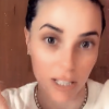 Capucine Anav dévoile son visage après avoir déclenché son "allergie à l'iode" - Snapchat, 28 décembre 2020