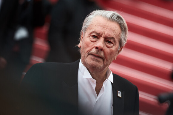 Alain Delon lors de première du film "Une Vie Cachée" lors du 72ème Festival International du Film de Cannes, France