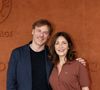 Valérie Karsenti et François Feroleto au village des Internationaux de France de Tennis de Roland Garros à Paris. © Dominique Jacovides-Cyril Moreau / Bestimage 