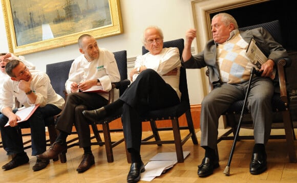 Alain Roux, Michel Roux Jr, Michel Roux et Albert Roux au Mandarin Oriental à Londres en 2009.